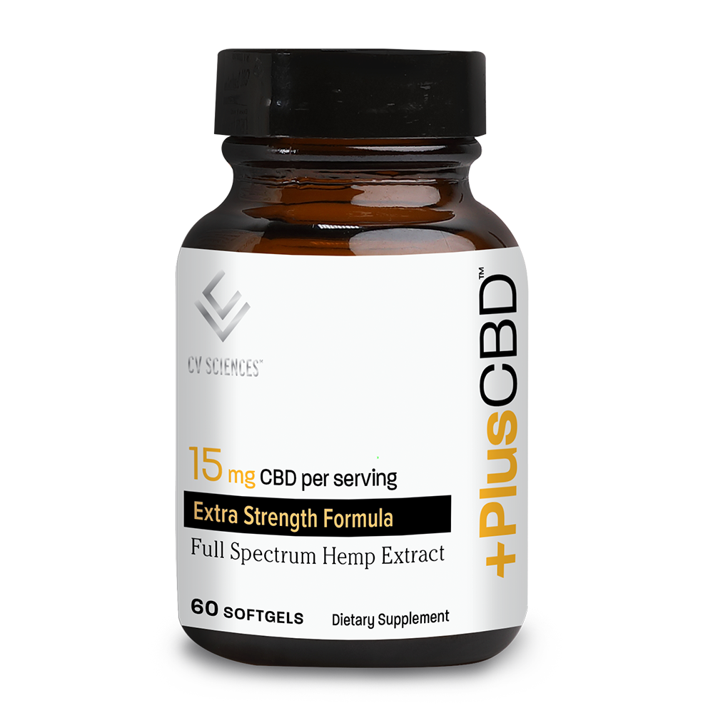 PlusCBD Oil Softgels Gold 15mg - 60ct