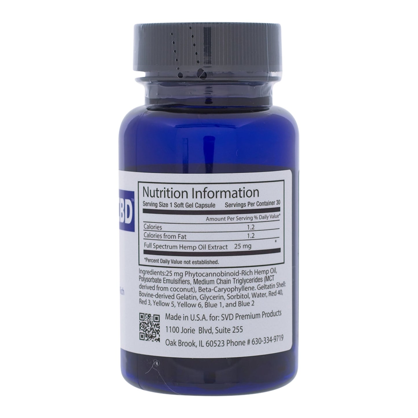 AmourCBD™ Soft Gels, 25mg CBD, 30 count