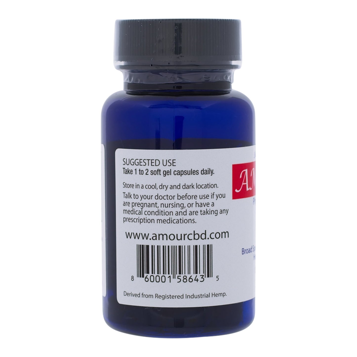 AmourCBD™ Soft Gels, 25mg CBD, 30 count
